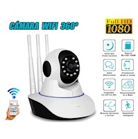 Cámara de Seguridad 360º 3 Antenas 1080P WiFi Inteligente